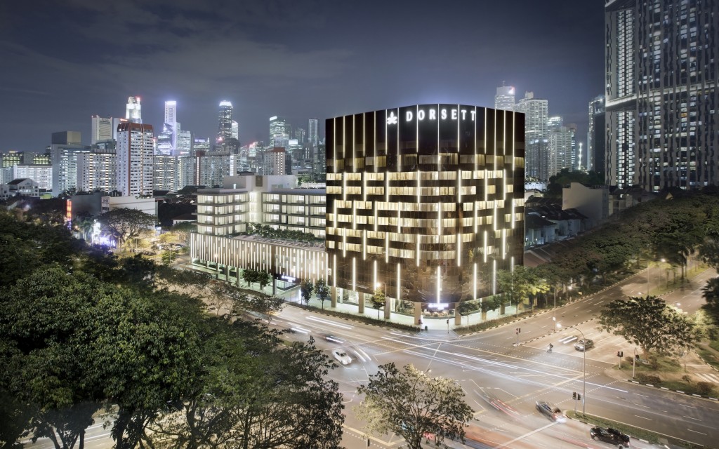 Dorsett Singapore - Hotel Facade Night_reducedsize